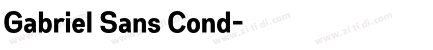 Gabriel Sans Cond字体转换